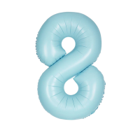 Large Number 8 Blue